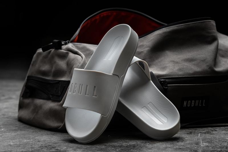 Women's Nobull Arctic Grey Slide Slides Grey | SG X2775Y